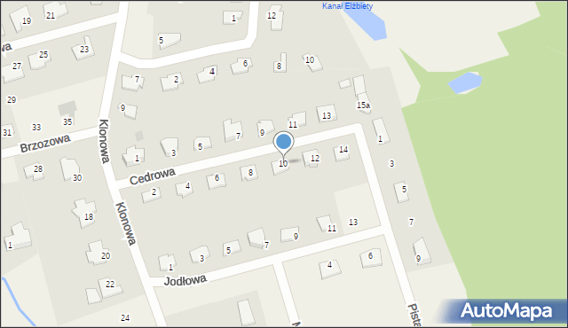 Wójtowo, Cedrowa, 10, mapa Wójtowo