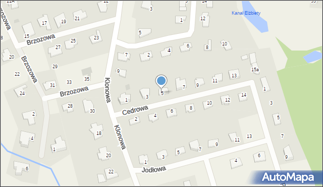 Wójtowo, Cedrowa, 5, mapa Wójtowo