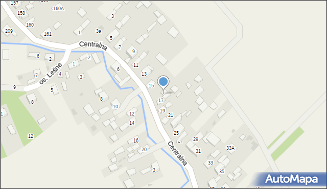 Wokowice, Centralna, 17a, mapa Wokowice