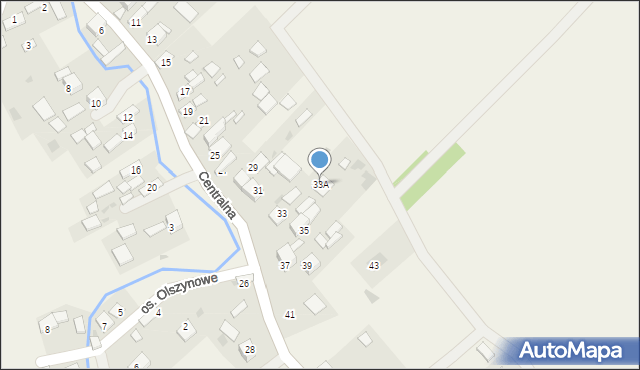 Wokowice, Centralna, 33A, mapa Wokowice