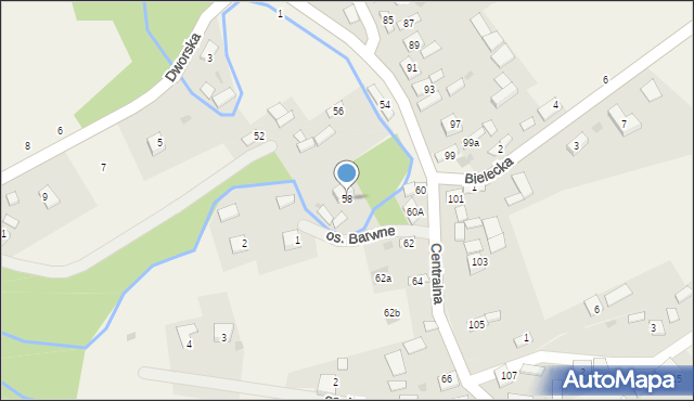 Wokowice, Centralna, 58, mapa Wokowice