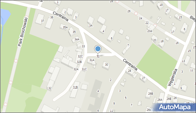 Wrocław, Centralna, 31, mapa Wrocławia