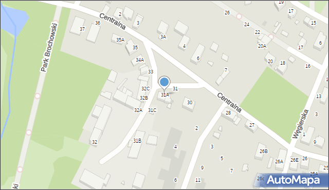 Wrocław, Centralna, 31A, mapa Wrocławia