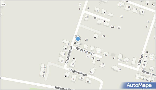 Wrocław, Cegielskiego Hipolita, 28, mapa Wrocławia