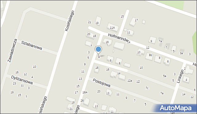 Wrocław, Cegielskiego Hipolita, 4, mapa Wrocławia