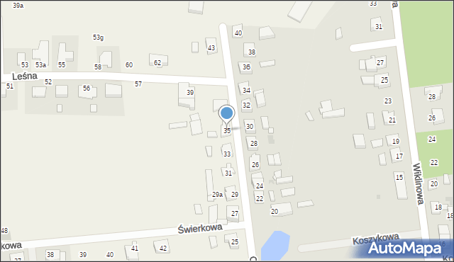 Zacharzew, Cegłowa, 35, mapa Zacharzew