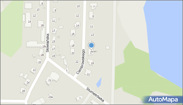 Żarów, Cembrowskiego Mariana, ks., 17, mapa Żarów