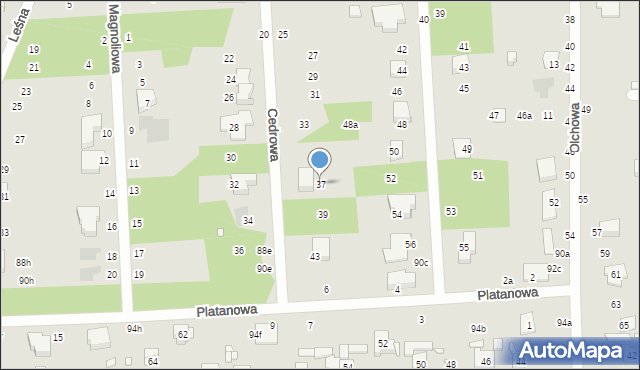 Zduńska Wola, Cedrowa, 37, mapa Zduńska Wola