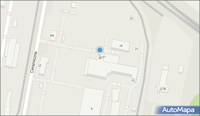 Zduńska Wola, Ceramiczna, 16, mapa Zduńska Wola