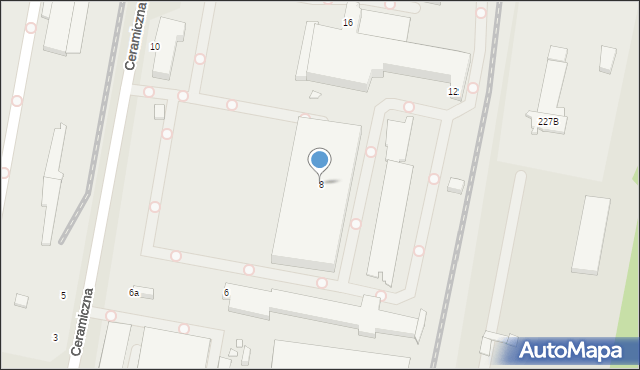 Zduńska Wola, Ceramiczna, 8, mapa Zduńska Wola