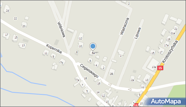 Zduny, Cegielskiego Hipolita, 6a, mapa Zduny