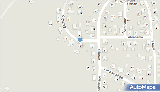 Żukowo, Ceynowy Floriana, dr., 1, mapa Żukowo