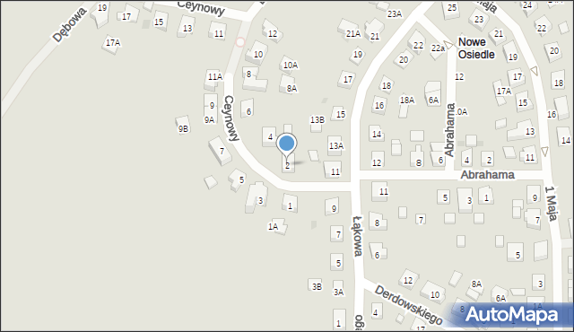 Żukowo, Ceynowy Floriana, dr., 2, mapa Żukowo