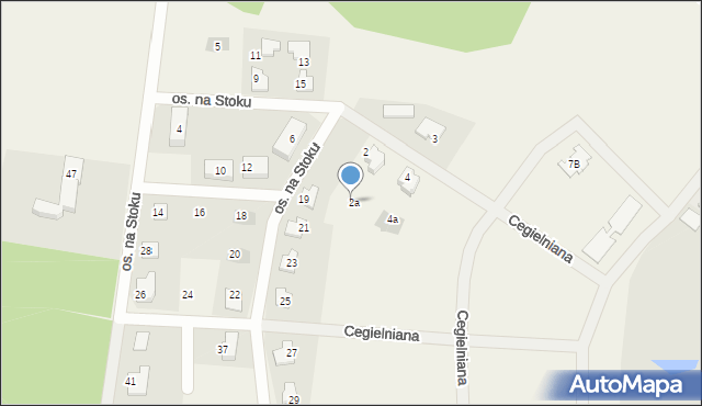 Zwonowice, Cegielniana, 2b, mapa Zwonowice