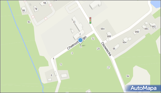 Adamowizna, Chełmońskiego M., dr., 1, mapa Adamowizna