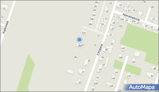 Aleksandrów Łódzki, Chopina Fryderyka, 33b, mapa Aleksandrów Łódzki