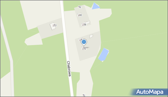 Antoniew, Chabrowa, 152, mapa Antoniew