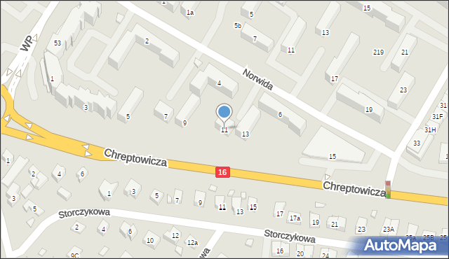 Augustów, Chreptowicza Joachima, 11, mapa Augustów