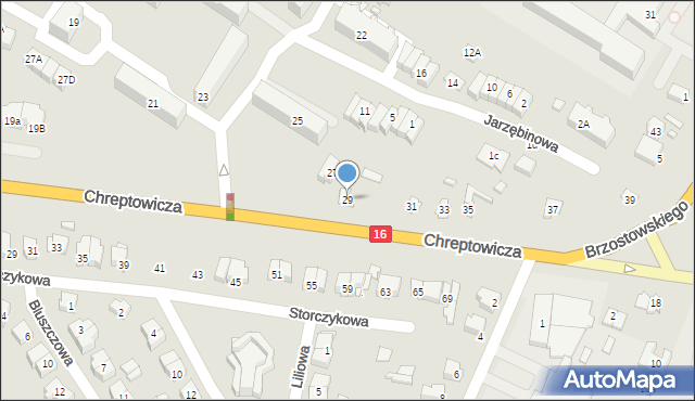 Augustów, Chreptowicza Joachima, 29, mapa Augustów