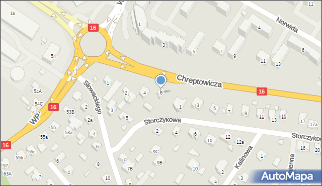 Augustów, Chreptowicza Joachima, 6, mapa Augustów