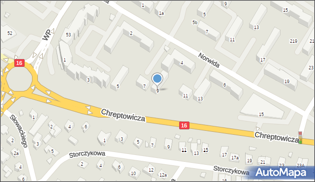 Augustów, Chreptowicza Joachima, 9, mapa Augustów