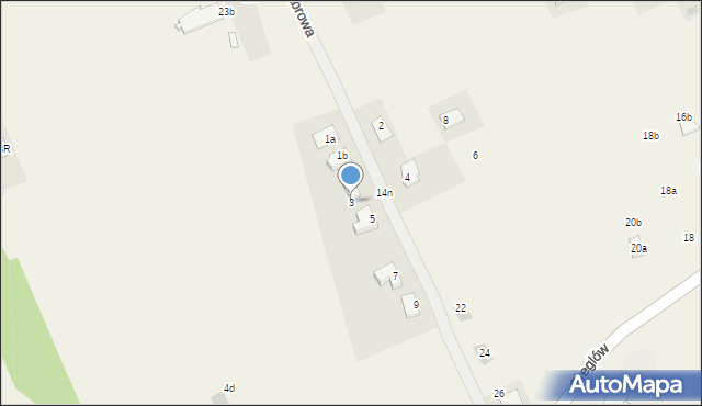 Babice, Chabrowa, 3, mapa Babice