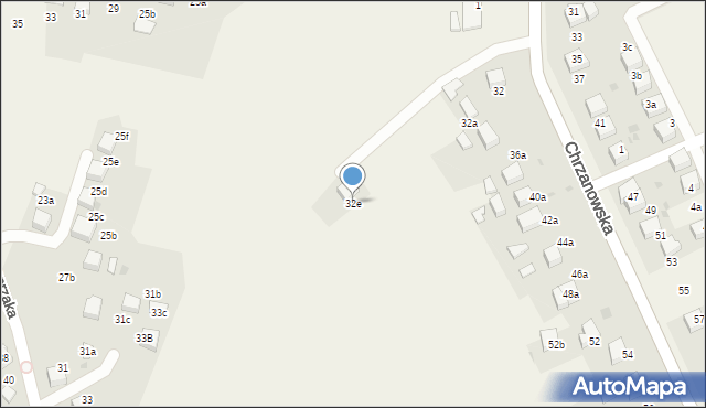 Balin, Chrzanowska, 32e, mapa Balin