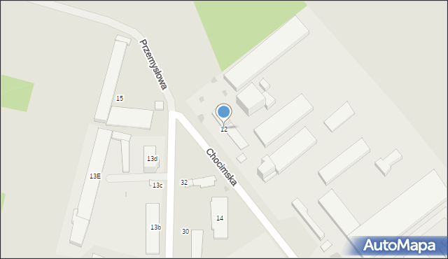 Białogard, Chocimska, 12, mapa Białogard