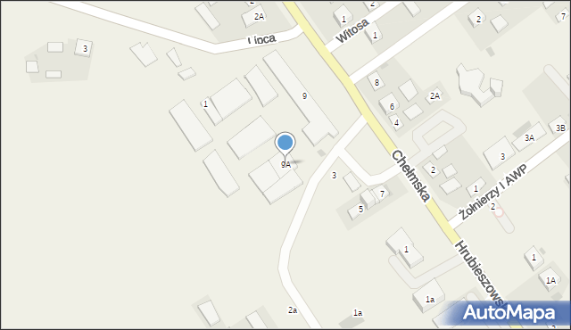 Białopole, Chełmska, 9A, mapa Białopole