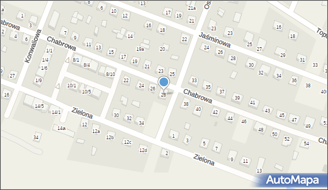 Bielsk, Chabrowa, 28, mapa Bielsk