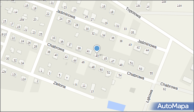 Bielsk, Chabrowa, 43, mapa Bielsk