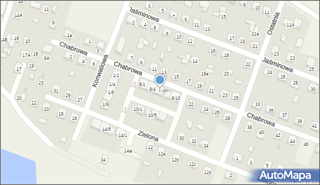 Bielsk, Chabrowa, 8/6, mapa Bielsk