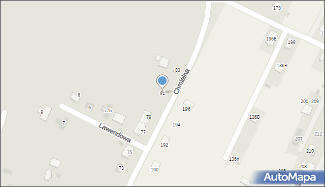 Bielsk Podlaski, Chmielna, 81, mapa Bielsk Podlaski