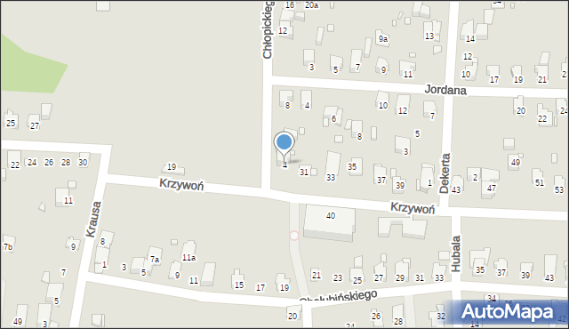 Bielsko-Biała, Chłopickiego Józefa, gen., 4, mapa Bielsko-Białej