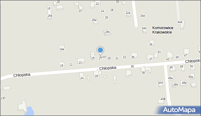 Bielsko-Biała, Chłopska, 27, mapa Bielsko-Białej