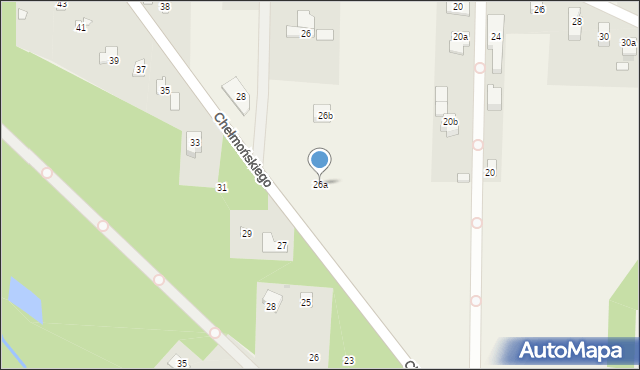 Bieniewiec, Chełmońskiego Józefa, 26a, mapa Bieniewiec