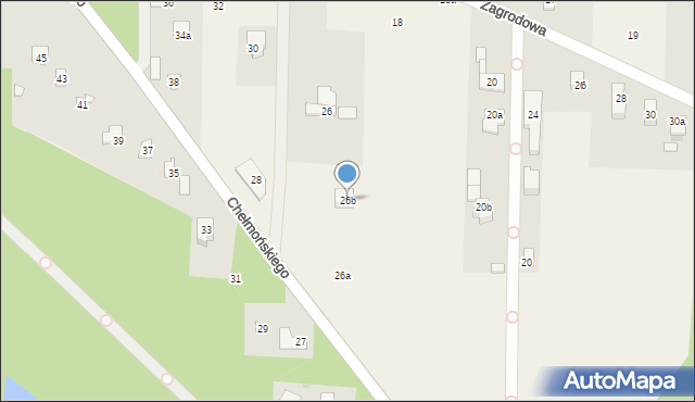 Bieniewiec, Chełmońskiego Józefa, 26b, mapa Bieniewiec