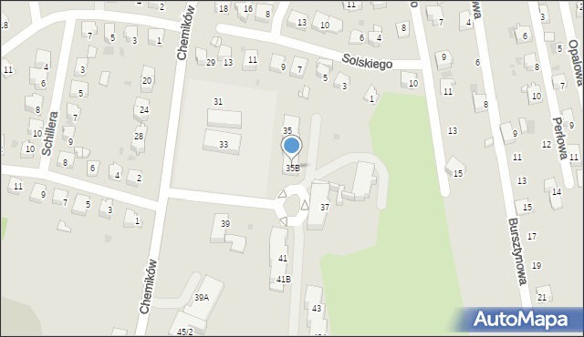 Bieruń, Chemików, 35B, mapa Bieruń