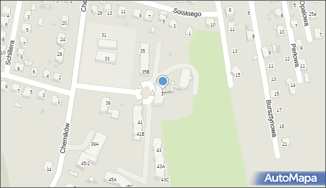 Bieruń, Chemików, 37, mapa Bieruń