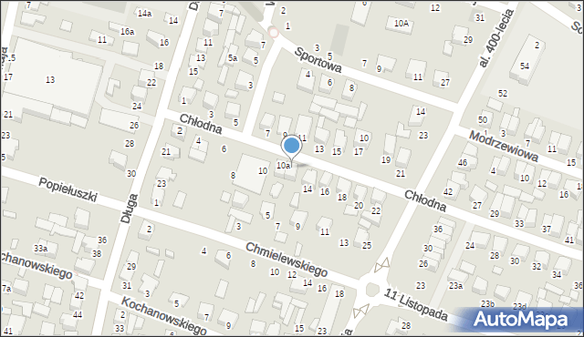 Biłgoraj, Chłodna, 12, mapa Biłgoraj