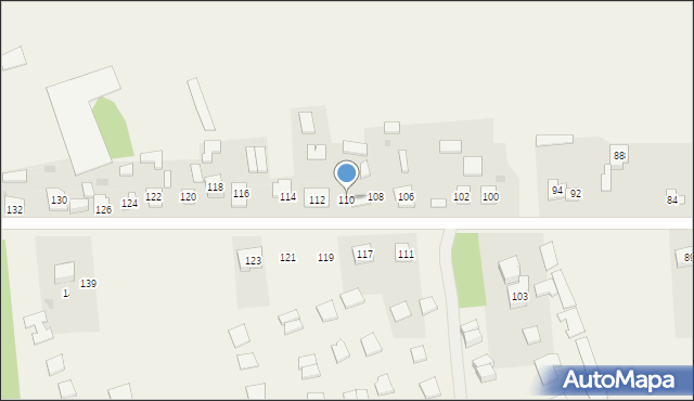 Biskupice, Chorońska, 110, mapa Biskupice