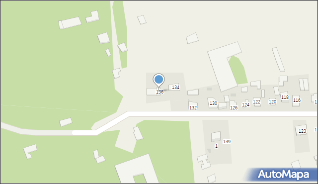 Biskupice, Chorońska, 136, mapa Biskupice