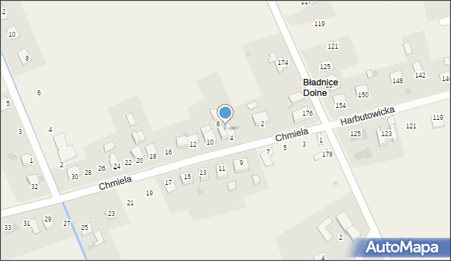 Bładnice Dolne, Chmiela Jana, 6, mapa Bładnice Dolne