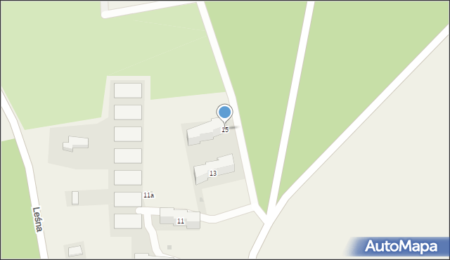 Bobrówko, Choszczańska, 15, mapa Bobrówko