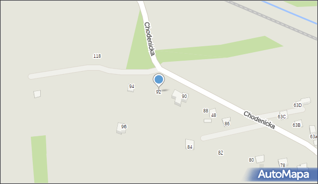Bochnia, Chodenicka, 92, mapa Bochni