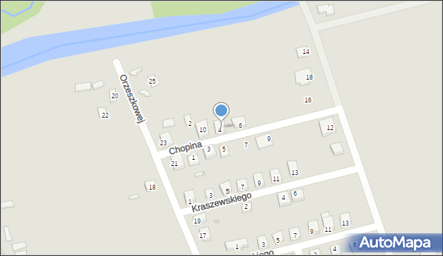 Bodzanów, Chopina Fryderyka, 8, mapa Bodzanów