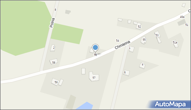 Bogdaszowice, Chmielna, 56, mapa Bogdaszowice