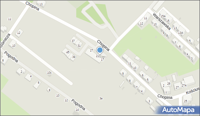 Boguszów-Gorce, Chopina Fryderyka, 19, mapa Boguszów-Gorce