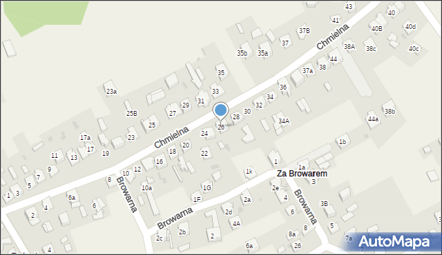 Bolesław, Chmielna, 26, mapa Bolesław