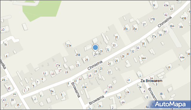 Bolesław, Chmielna, 27, mapa Bolesław